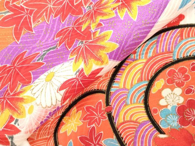 平和屋着物[]お宮参り　女の子　祝着　産着　初着　のしめ　地紙牡丹花文　金彩　逸品　DABH5248ea