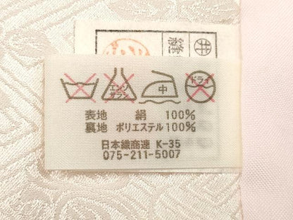 平和屋着物[]七五三　女の子　子供　被布　刺繍　市松桜文　逸品　DABH5267ea