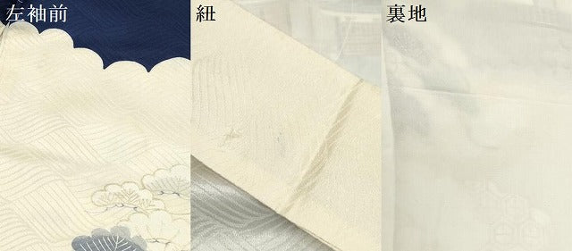 平和屋着物[]お宮参り　男の子　祝着　産着　初着　のしめ　鷹　鷲　風景笠松文　逸品　DABH5290ea