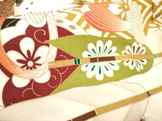 平和屋着物[]お宮参り　男の子　祝着　産着　初着　のしめ　刺繍　鷹　鷲　龍　笠松　金彩　逸品　DABH5292ea