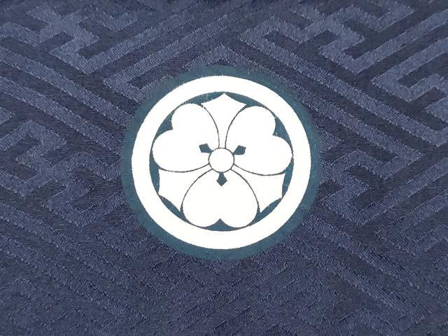 平和屋着物[]お宮参り　男の子　祝着　産着　初着　のしめ　鷹　鷲　兜　笹竹器物文　金彩　逸品　DABH5294ea