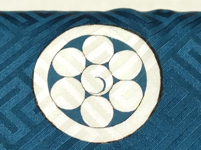 平和屋着物[]お宮参り　男の子　祝着　産着　初着　のしめ　駒刺繍　鷹　鷲　立波鼓絵巻笠松文　金彩　逸品　DABH5299ea
