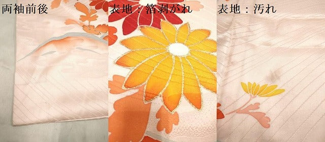 平和屋着物[]お宮参り　女の子　祝着　産着　初着　のしめ　駒刺繍　牡丹　菊　枝梅　逸品　DABH5304ea