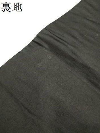 平和屋着物[]西陣　女の子　子供　全通柄袋帯　唐織　立涌花文　黒地　金糸　逸品　DABH5328ea