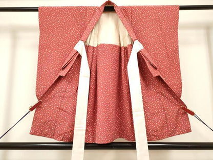 平和屋着物[]七五三　女の子　３歳　祝着　三つ身　成り物　正絹　DABH5350ea
