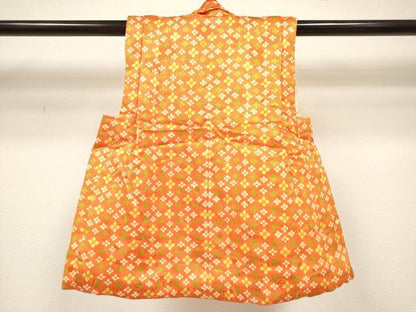 平和屋着物[]女の子　子供　被布　花菱文　逸品　DABH5357ea