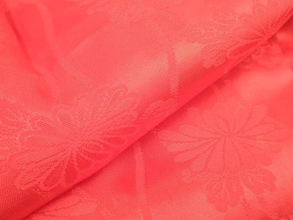 平和屋着[]七五三　女の子　子供　被布　立涌菊地紋　緋色　逸品　DABH5359ea