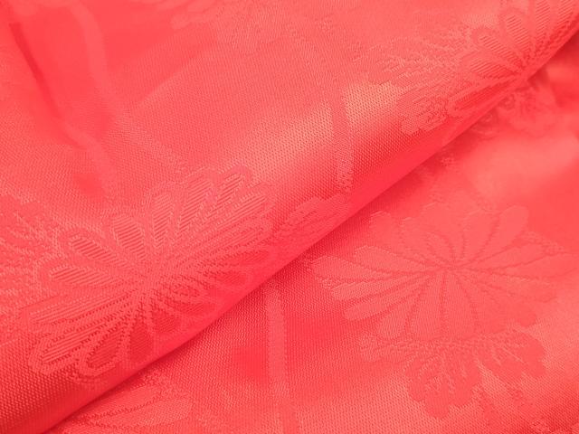 平和屋着[]七五三　女の子　子供　被布　立涌菊地紋　緋色　逸品　DABH5359ea
