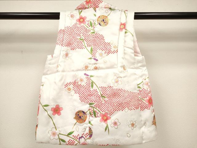 平和屋着物[]七五三　女の子　子供　被布　鈴花文　金彩　DABH5360ea