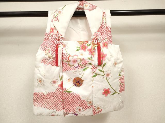 平和屋着物[]七五三　女の子　子供　被布　鈴花文　金彩　DABH5360ea