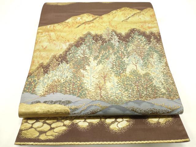 平和屋着物◎六通柄袋帯　平安建都千二百年　仙洞御所　金糸　引箔　正絹　逸品　DABH5388ea