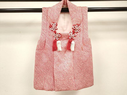 平和屋着物[]七五三　女の子　子供　被布　総絞り　逸品　DABH5407ea