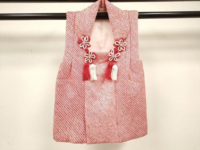 平和屋着物[]七五三　女の子　子供　被布　総絞り　逸品　DABH5407ea