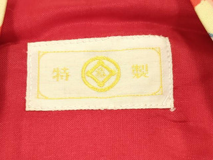 平和屋着物[]アンティーク　大正ロマン　七五三　女の子　子供　被布　器物花松文　松坂屋扱い　逸品　DABH5408ea