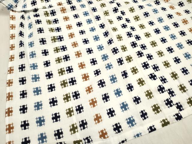 平和屋着物＊夏物　浴衣　男の子　注染　変わり格子　綿　逸品　DABH5416ea