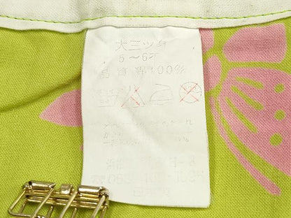 平和屋着物＊夏物　浴衣　女の子　注染　舞蝶文　雫　日本製　綿　逸品　DABH5419ea