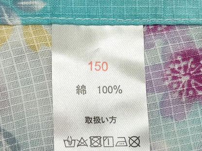 平和屋着物＊夏物　綿紅梅　浴衣　女の子　舞桜文　綿　逸品　DABH5426ea
