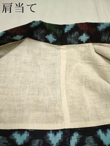 平和屋着物[]久留米絣　女の子　子供　単衣　絣文様　綿　逸品　DABH5431ea