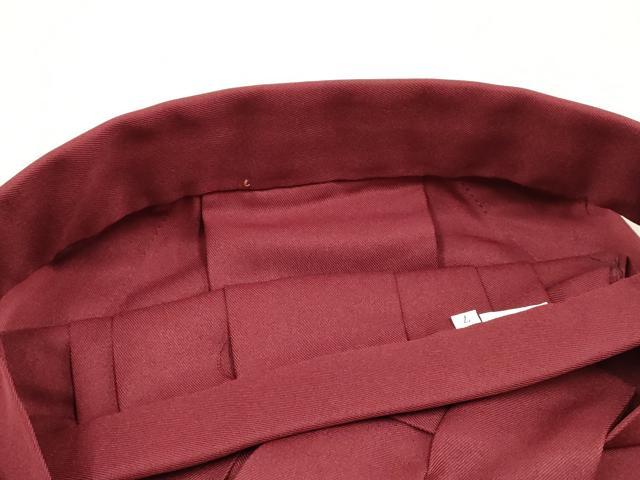 平和屋着物[]女の子　子供　行灯袴　総刺繍　鞠桜文　葡萄茶色　金糸　洗える着物　DABH5450ea
