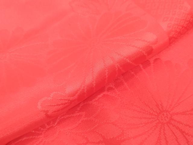 平和屋着物[]女の子　子供　長襦袢　袷　菊亀甲地紋　猩々緋色　DABH5474ea