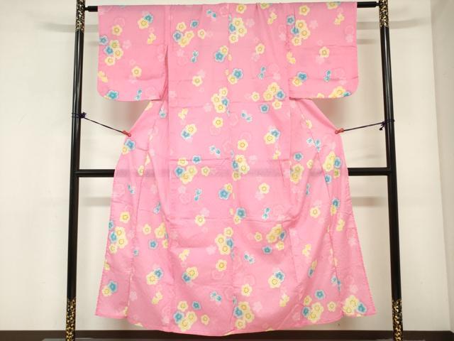 平和屋着物＊夏物　浴衣　女の子　舞桜文　金魚　綿　DABH5477ea