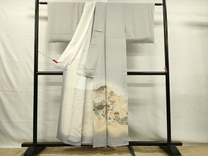平和屋着物■豪華色留袖　寿光織　人物風景文　暈し染め　金糸　正絹　逸品　DABH5523ya