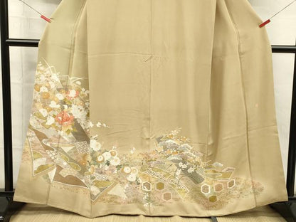平和屋着物■豪華色留袖　作家物　花熨斗文　暈し染め　金彩　正絹　逸品　DABH5524ya