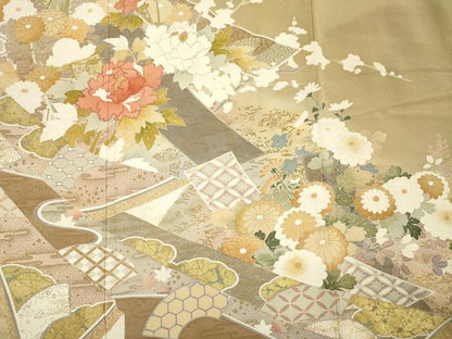 平和屋着物■豪華色留袖　作家物　花熨斗文　暈し染め　金彩　正絹　逸品　DABH5524ya