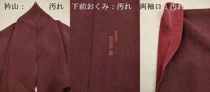 平和屋着物■江戸小紋　作家物　草木染め　鮫小紋柄　鬼しぼ縮緬　正絹　逸品　DABH5529ya