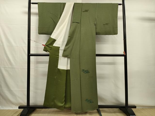 平和屋着物■訪問着　駒刺繍　エ霞文　松坂屋扱い　正絹　逸品　DABH5538ya