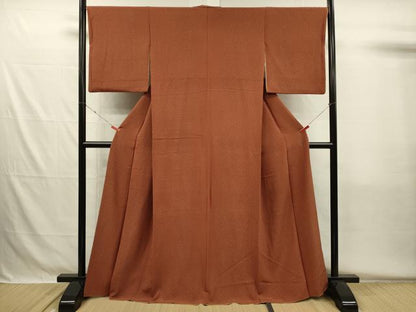平和屋着物■上質な小紋　幾何学文　正絹　逸品　DABH5539ya