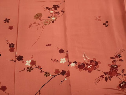 平和屋着物■訪問着　駒刺繍　草花文　枝梅文　金彩　正絹　逸品　DABH5542ya