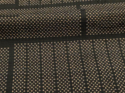 平和屋着物■本場大島紬　7マルキ　幾何学文　正絹　逸品　DABH5555ya