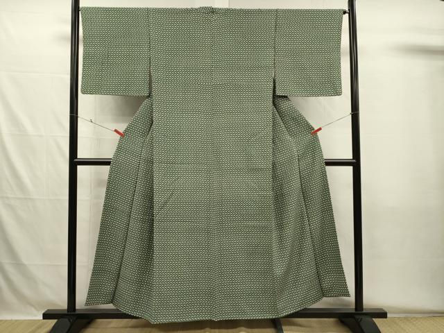 平和屋着物■上質な小紋　舞花文　独楽　三越扱い　正絹　逸品　DABH5557ya