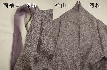 平和屋着物■江戸小紋　草葉文　正絹　逸品　DABH5568ya