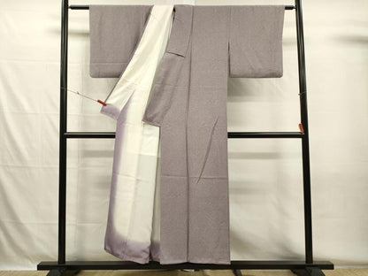 平和屋着物■江戸小紋　草葉文　正絹　逸品　DABH5568ya