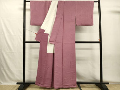 平和屋着物■江戸小紋　渡橋風景花文　正絹　逸品　DABH5569ya