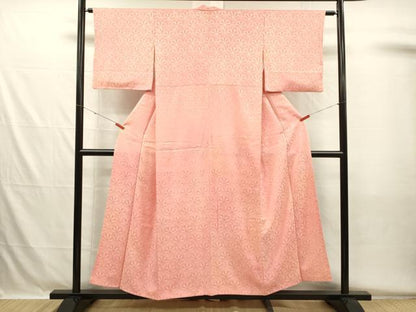 平和屋着物■上質な小紋　源氏車地紋　暈し染め　正絹　逸品　DABH5573ya