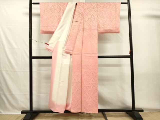 平和屋着物■上質な小紋　源氏車地紋　暈し染め　正絹　逸品　DABH5573ya