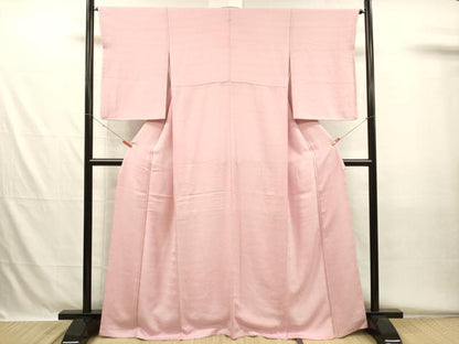 平和屋着物■上質な色無地　舞蝶地紋　虹色　正絹　逸品　DABH5574ya