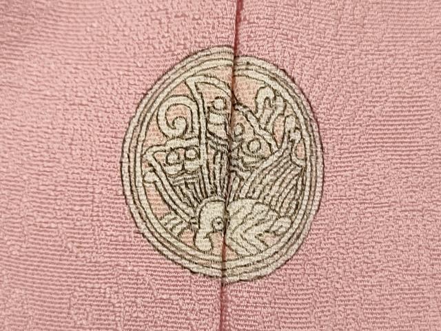 平和屋着物■上質な色無地　舞蝶地紋　虹色　正絹　逸品　DABH5574ya
