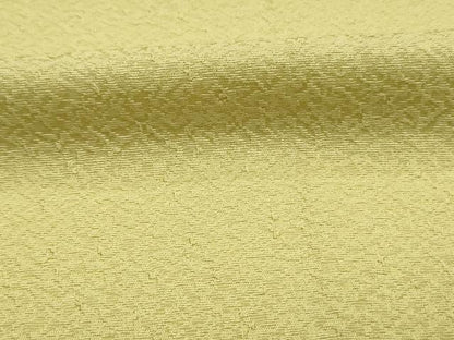 平和屋着物■上質な色無地　霞地紋　抹茶色　正絹　逸品　DABH5576ya