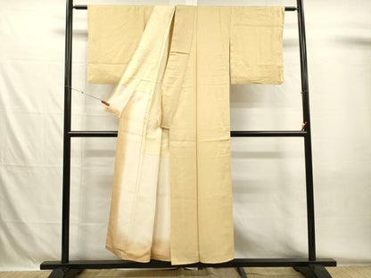 平和屋着物■上質な色無地　家内安全　文字文　正絹　逸品　DABH5578ya