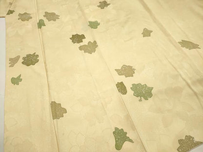 平和屋着物■上質な小紋　地紋起こし　舞花文　正絹　逸品　DABH5584ya