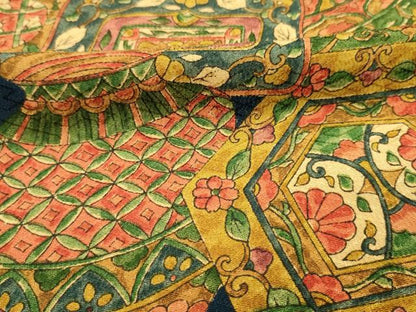 平和屋着物■上質な小紋　陶器花文　正絹　逸品　DABH5587ya