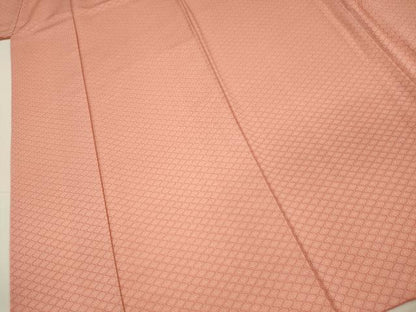 平和屋着物■上質な小紋　作家物　桜染　蜀江繋ぎ　正絹　逸品　DABH5596ya
