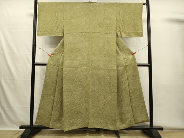 平和屋着物■上質な小紋　鹿の子文　正絹　逸品　DABH5599ya
