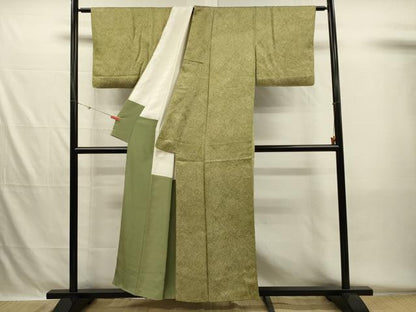 平和屋着物■上質な小紋　鹿の子文　正絹　逸品　DABH5599ya