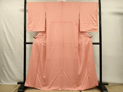 平和屋着物■上質な小紋　花唐草文　正絹　逸品　DABH5600ya