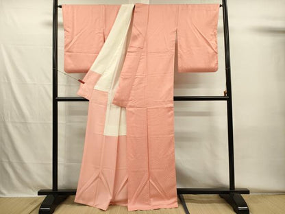 平和屋着物■上質な小紋　花唐草文　正絹　逸品　DABH5600ya